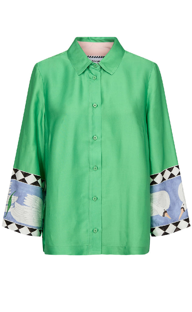 Nümph Skjorte - Adelina - Vibrant Green