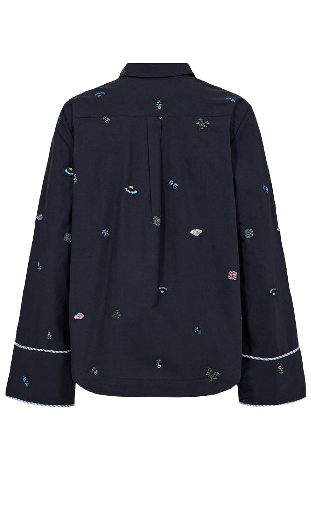 Nümph Skjorte - Chiro - Dark Sapphire