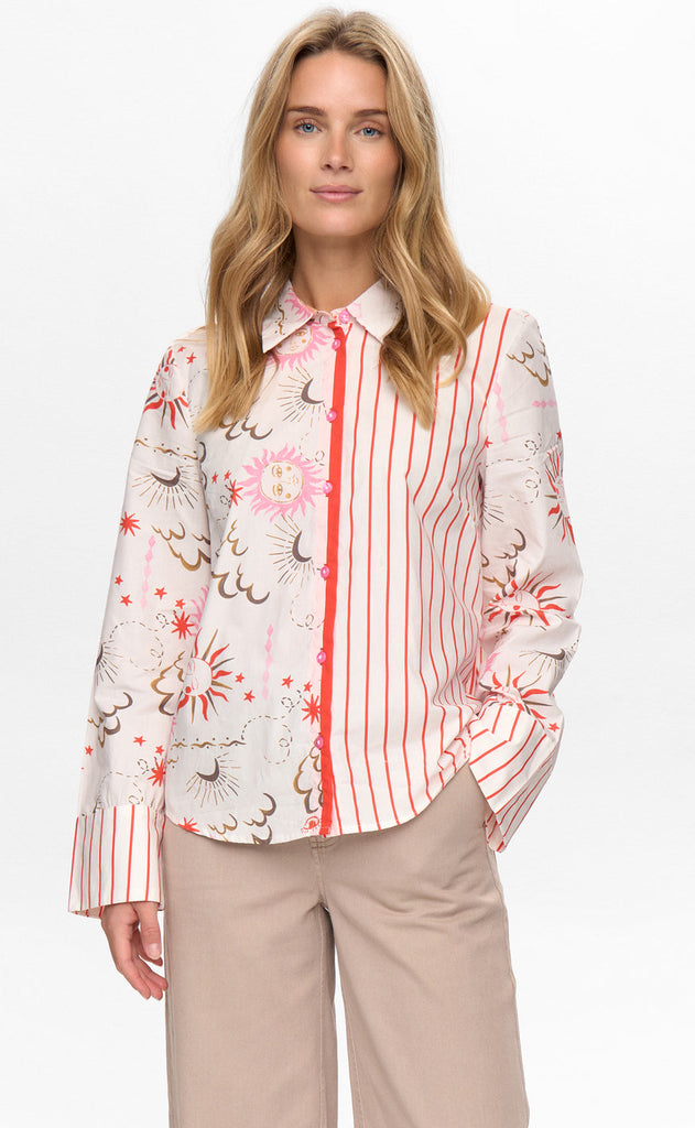 Nümph Skjorte - Soleima Mix - Cloud Dancer