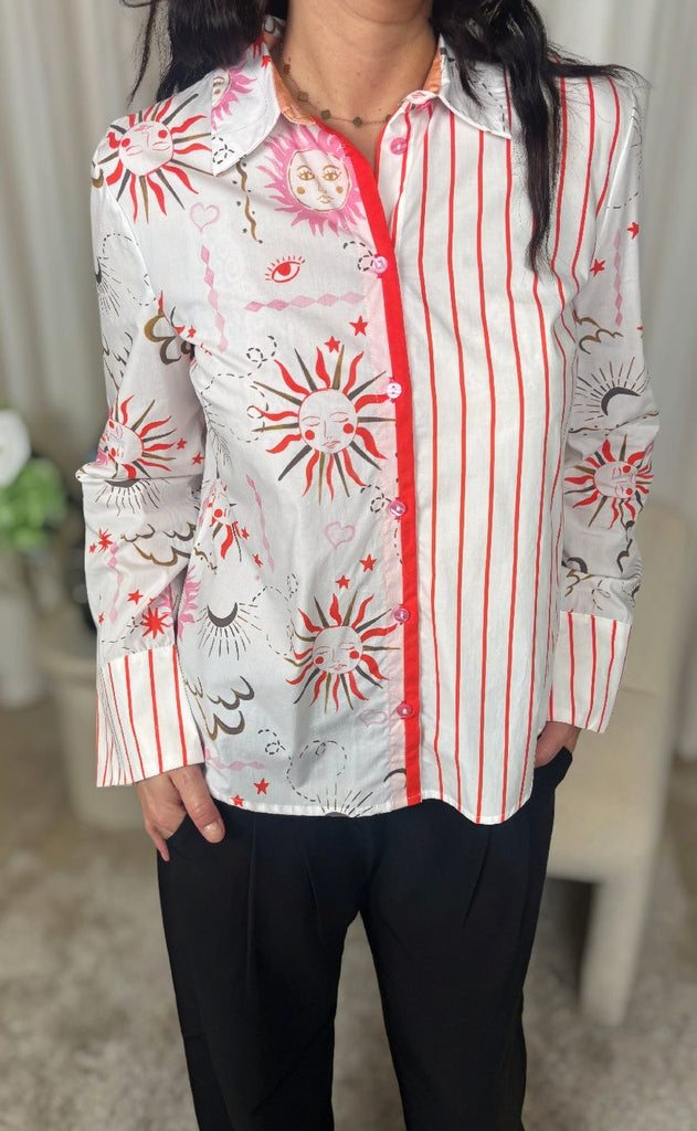 Nümph Skjorte - Soleima Mix - Cloud Dancer