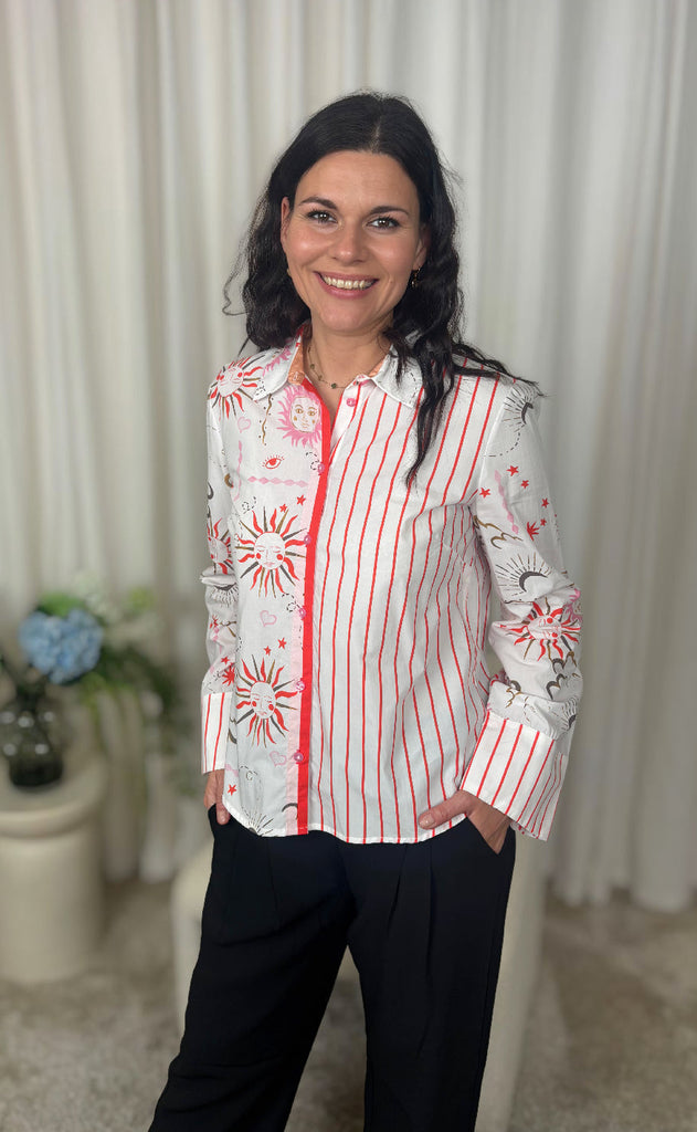 Nümph Skjorte - Soleima Mix - Cloud Dancer