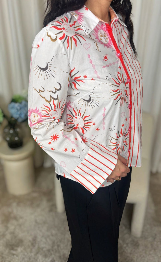 Nümph Skjorte - Soleima Mix - Cloud Dancer