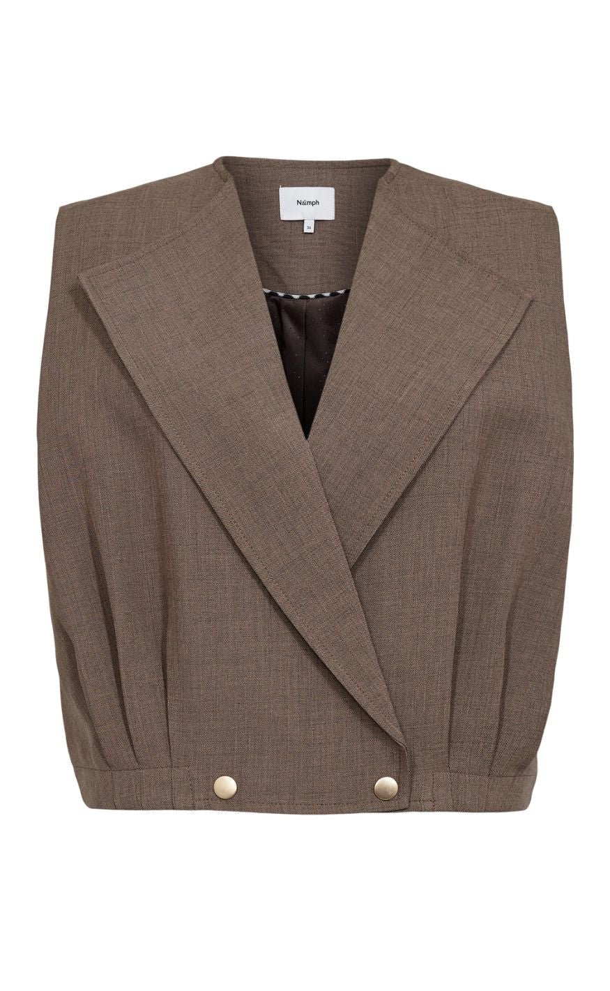 Nümph Vest - Shelly - Brown Lentil Melange