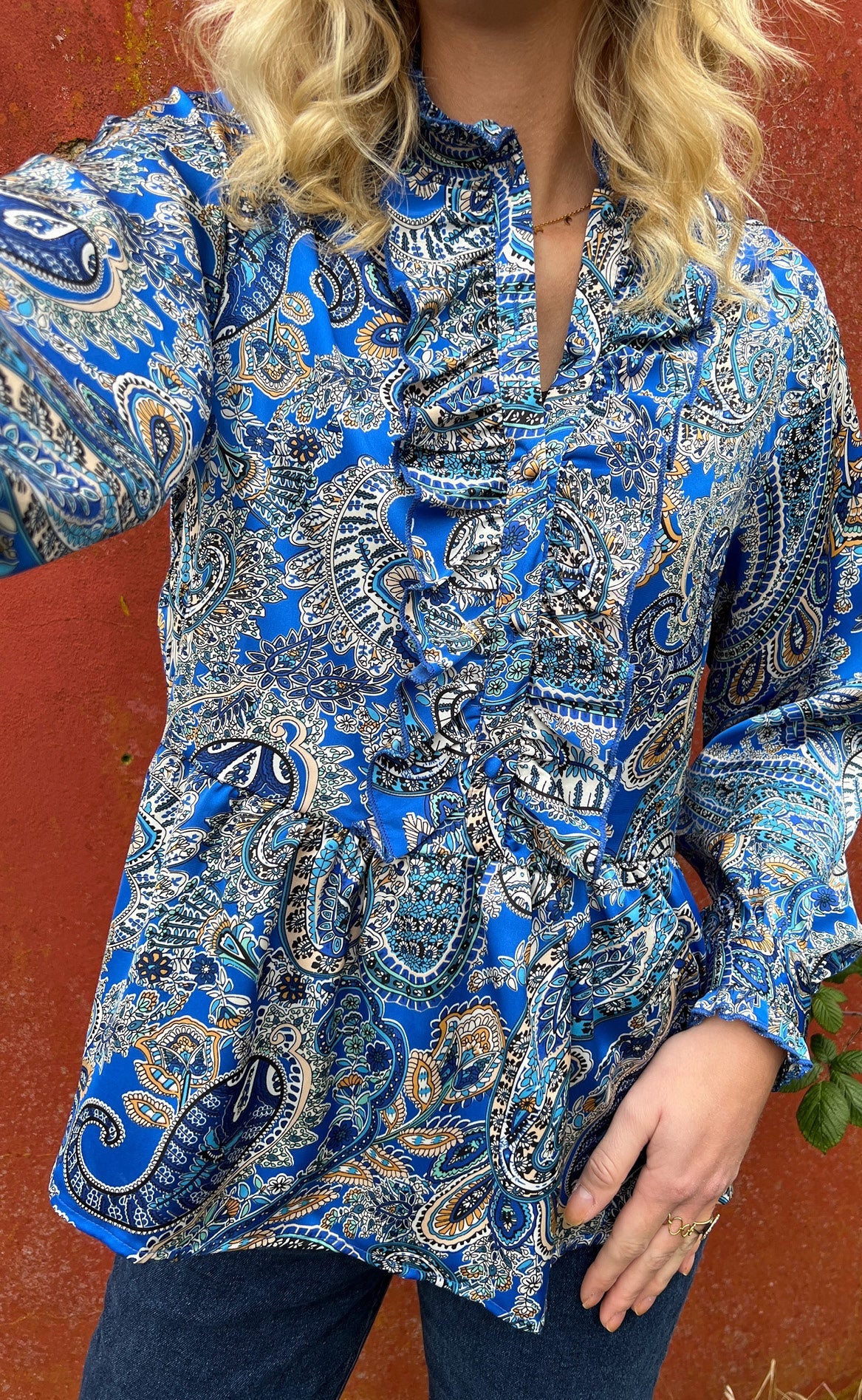 INA Copenhagen Skjorte - Evie - New Blue Paisley