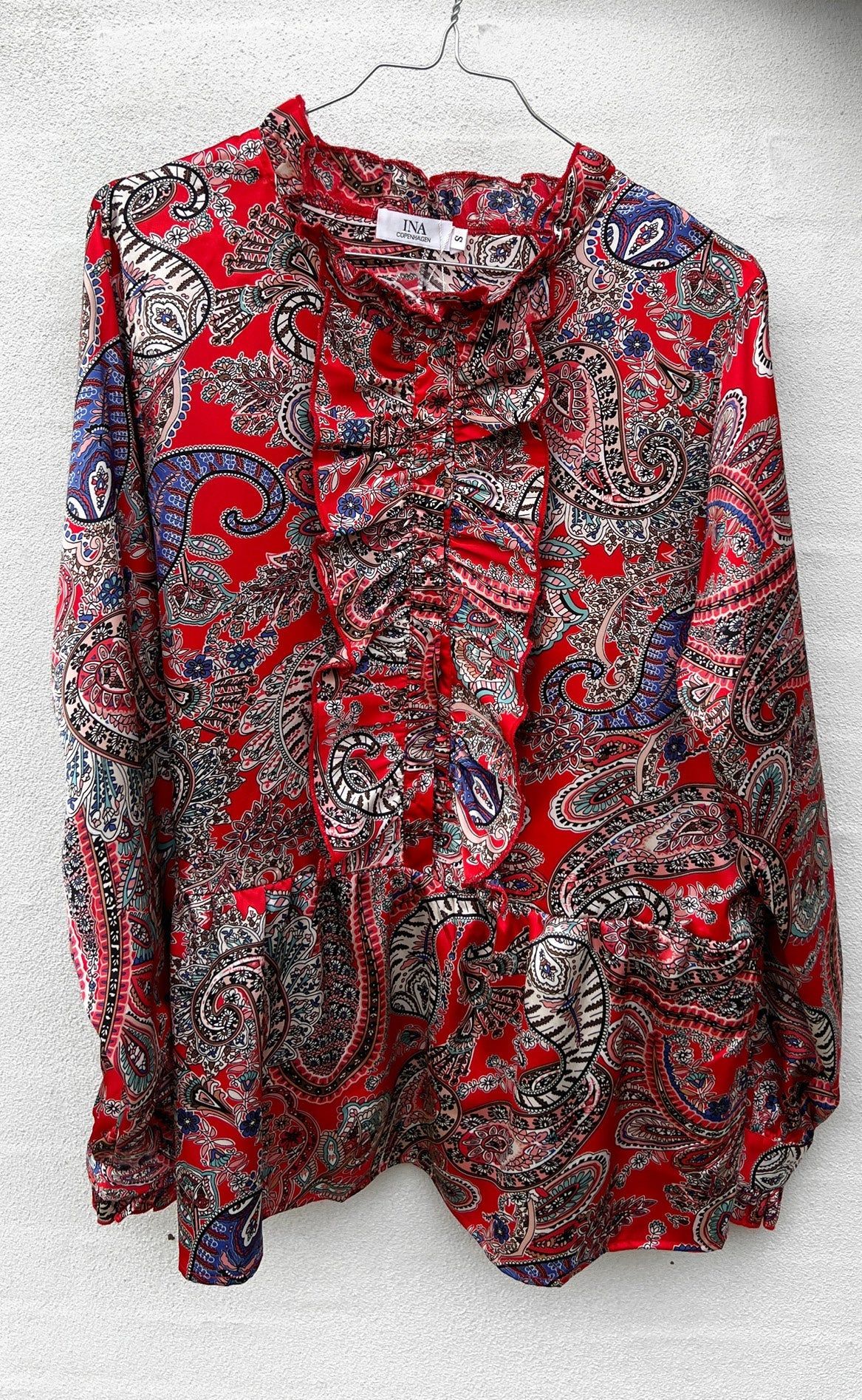 INA Copenhagen Skjorte - Evie - Red Paisley