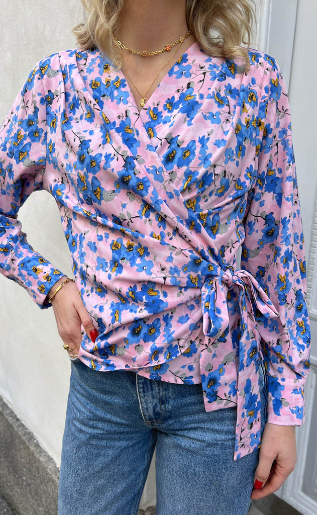 INA Copenhagen Bluse - Josse - Blue Flower