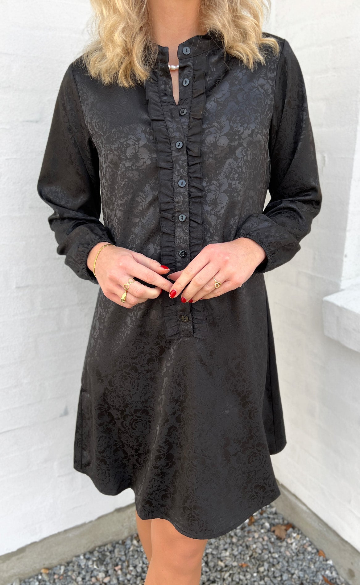 INA Copenhagen Kjole - Florina - Black Flower