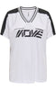 ONLY Bluse - Bella Sport V-Neck - Bright White/Move In Black