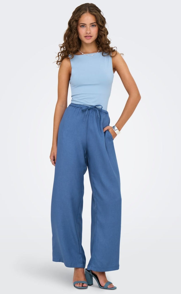 ONLY Bukser - Harriet Life Loose - True Navy Melange