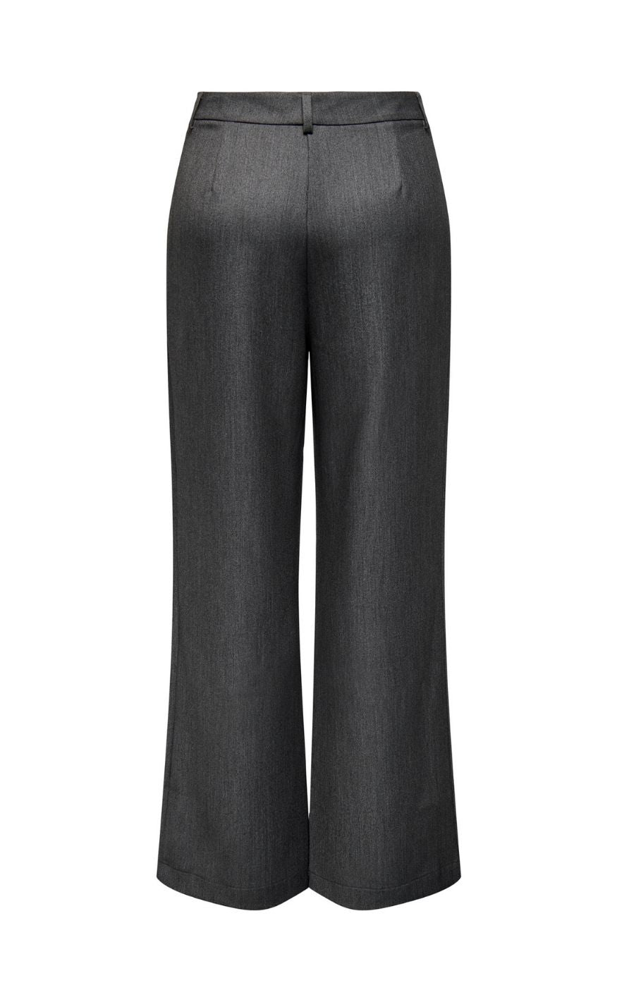 ONLY Bukser - Hattie Pleat - Dark Grey Melange