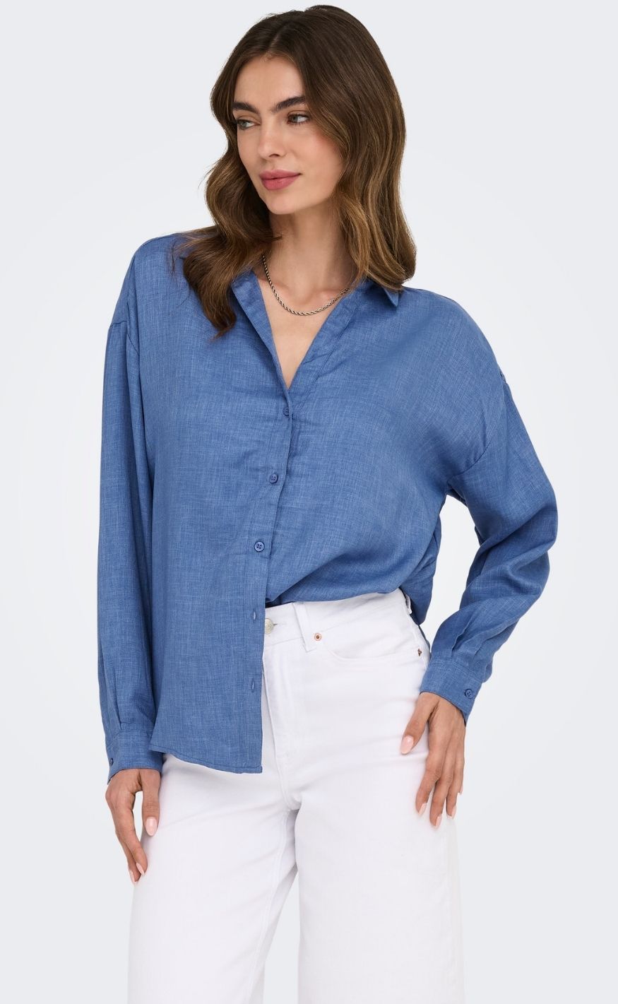 ONLY Skjorte - Harriet Life - True Navy Melange