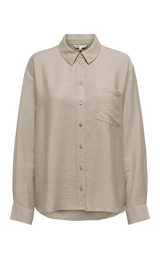 ONLY Skjorte - Lino - Grey