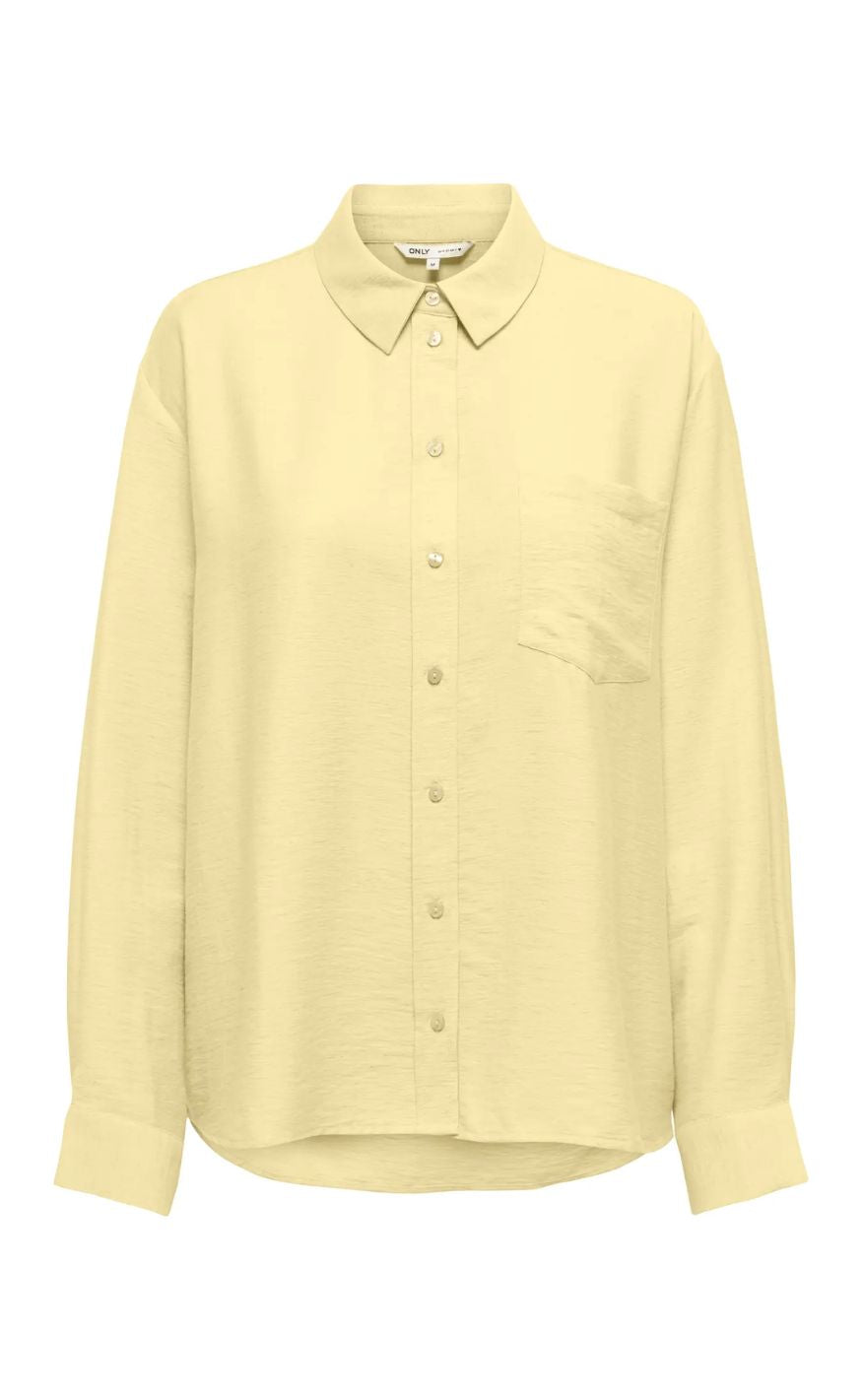 ONLY Skjorte - Lino - Yellow