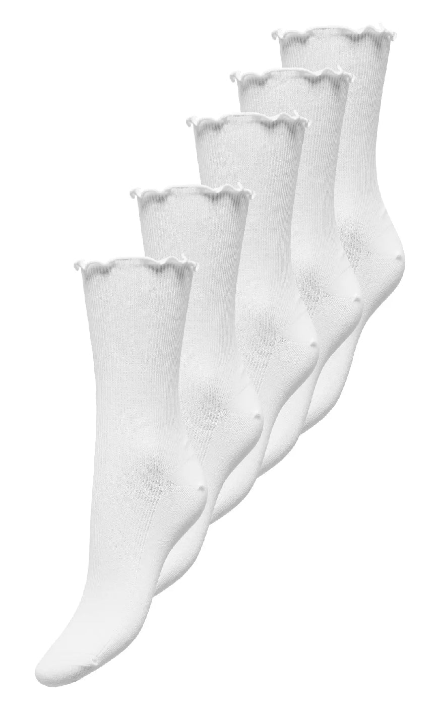 ONLY Strømper - Phoebe 5-Pack - White