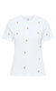 ONLY T-skjorte - Ketty Life - Bright White/Cherries