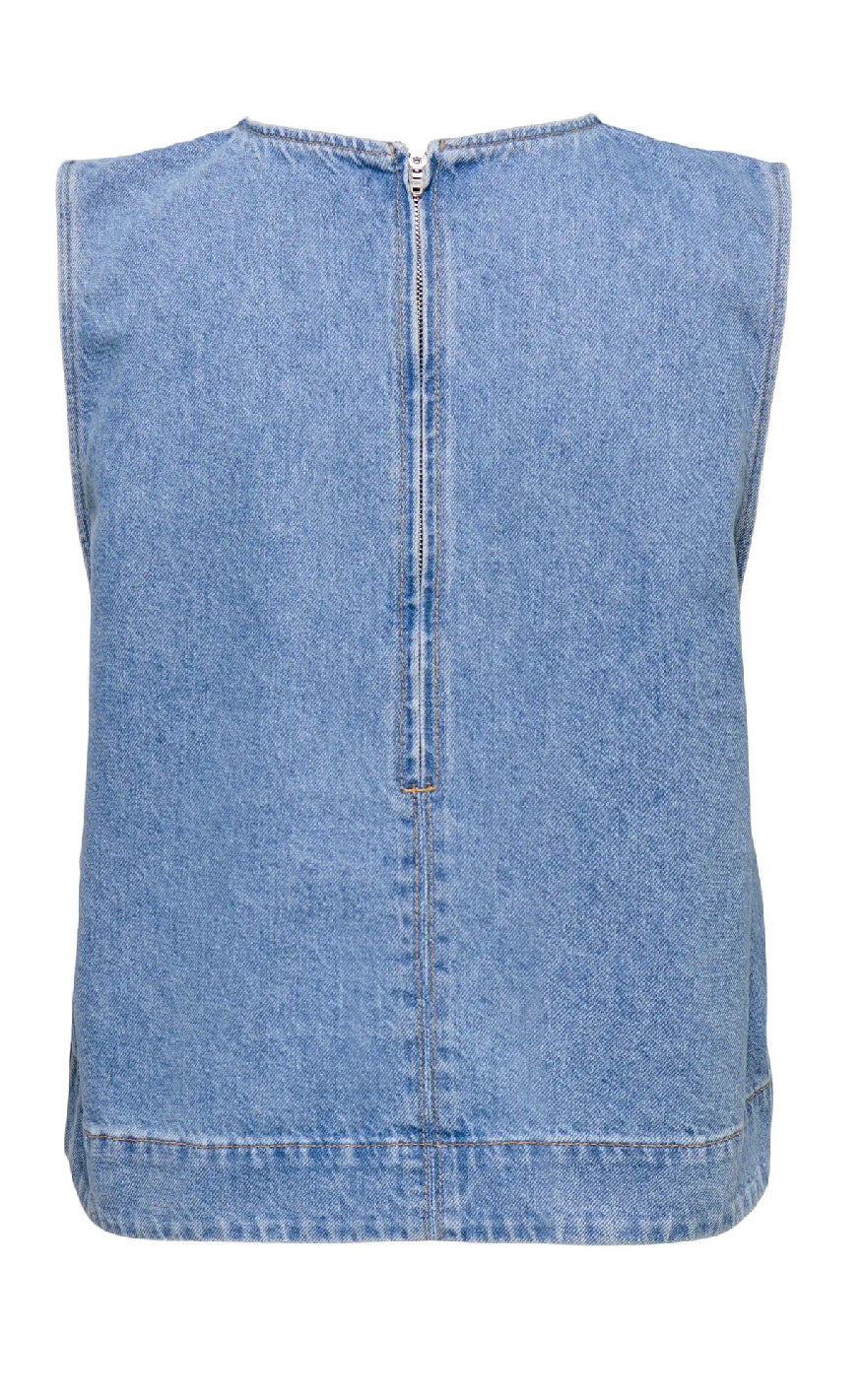 ONLY Topp - Dorsi - Light Blue Denim