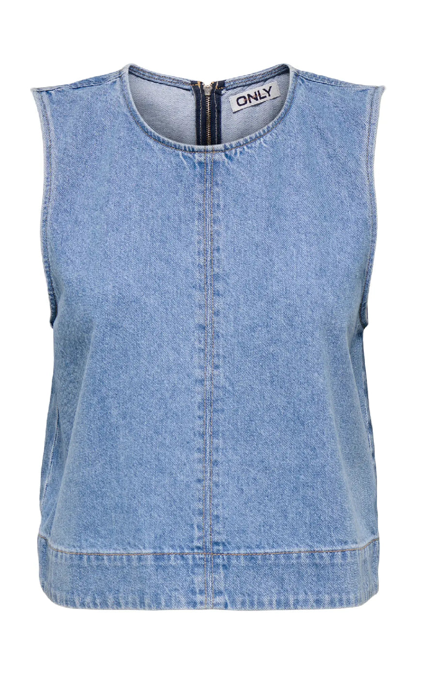 ONLY Topp - Dorsi - Light Blue Denim
