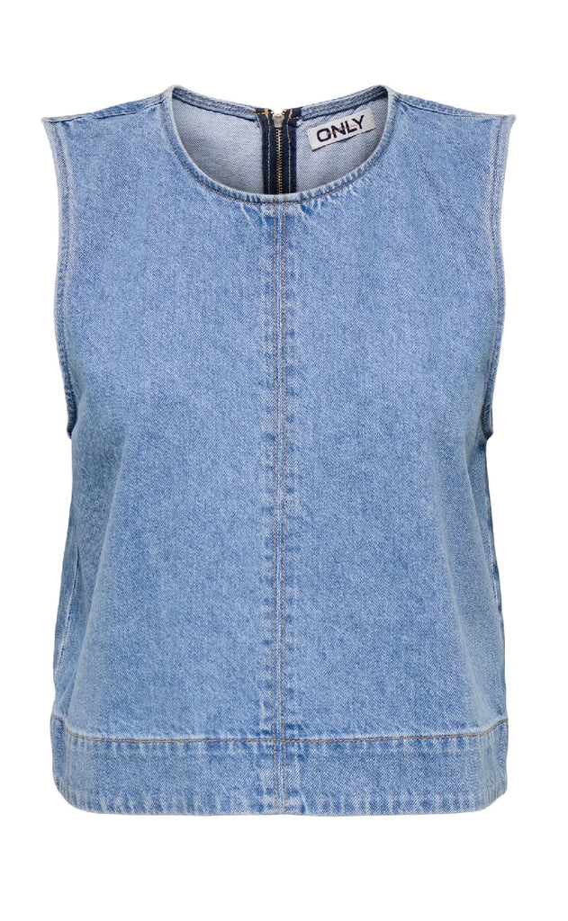 ONLY Topp - Dorsi - Light Blue Denim