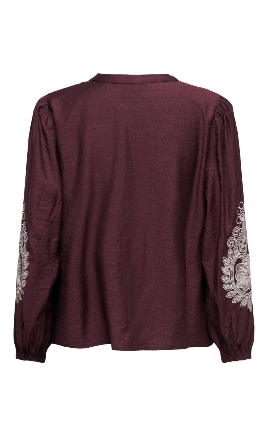 ONLY Topp - Kana - Winetasting Sandshell Embroidery