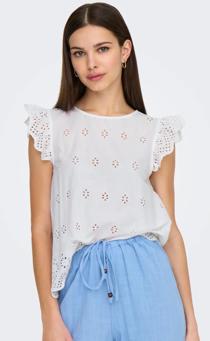ONLY Topp - Lou Life - Bright White