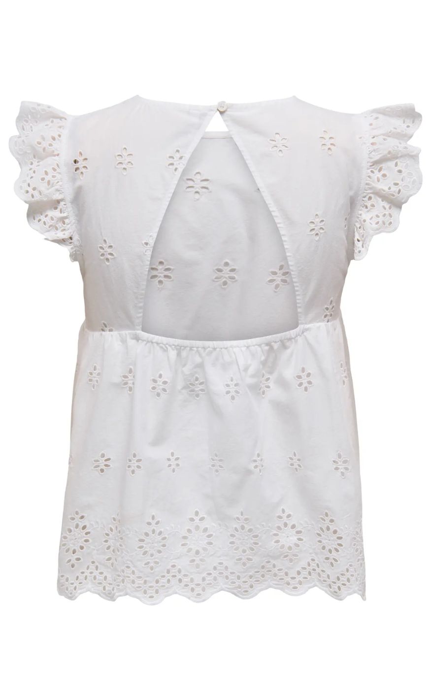 ONLY Topp - Lou Life - Bright White