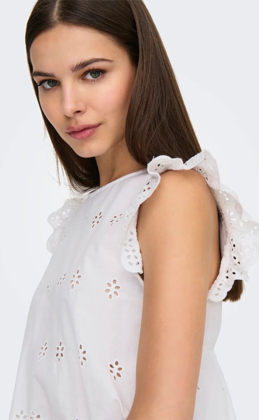 ONLY Topp - Lou Life - Bright White