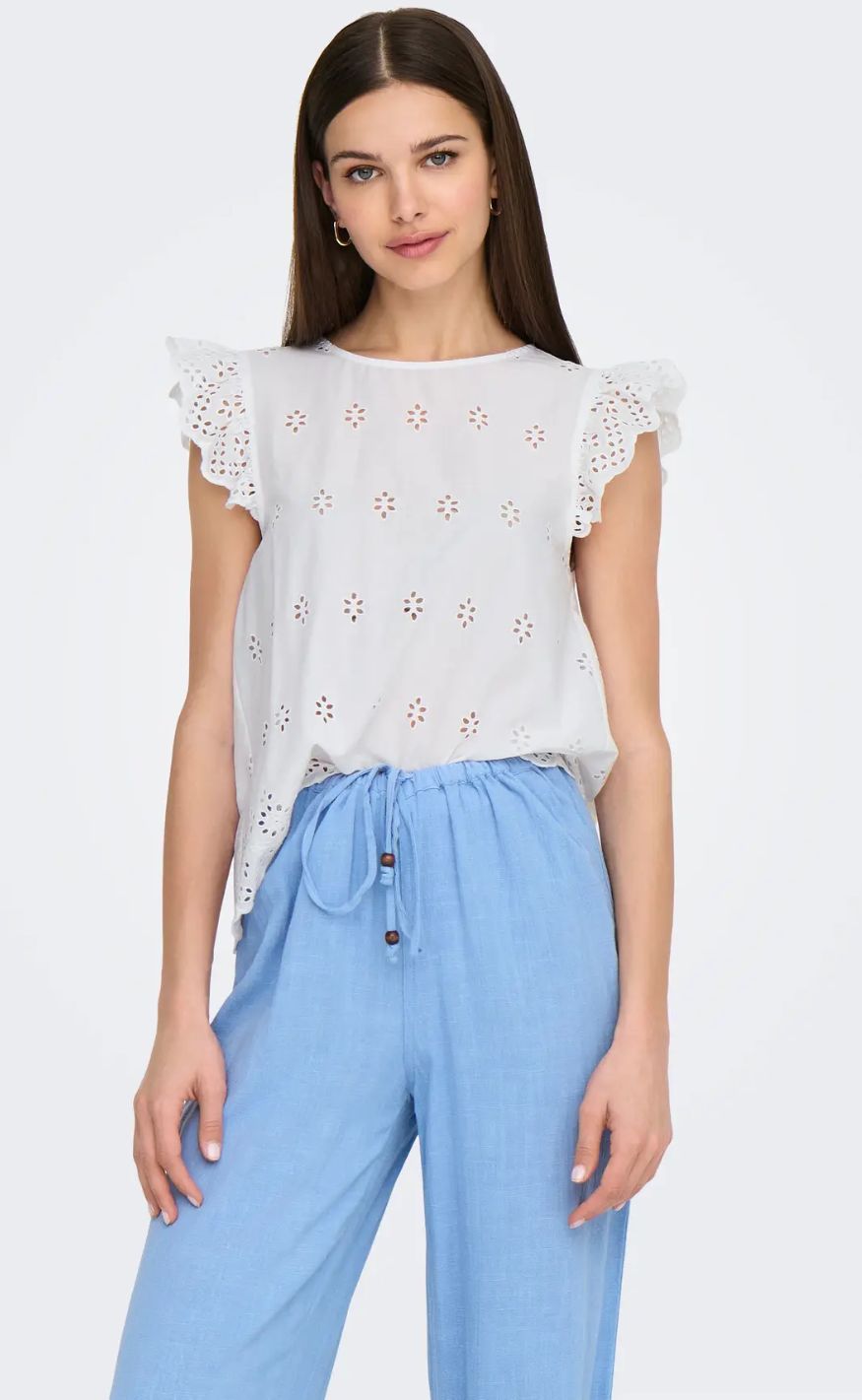 ONLY Topp - Lou Life - Bright White