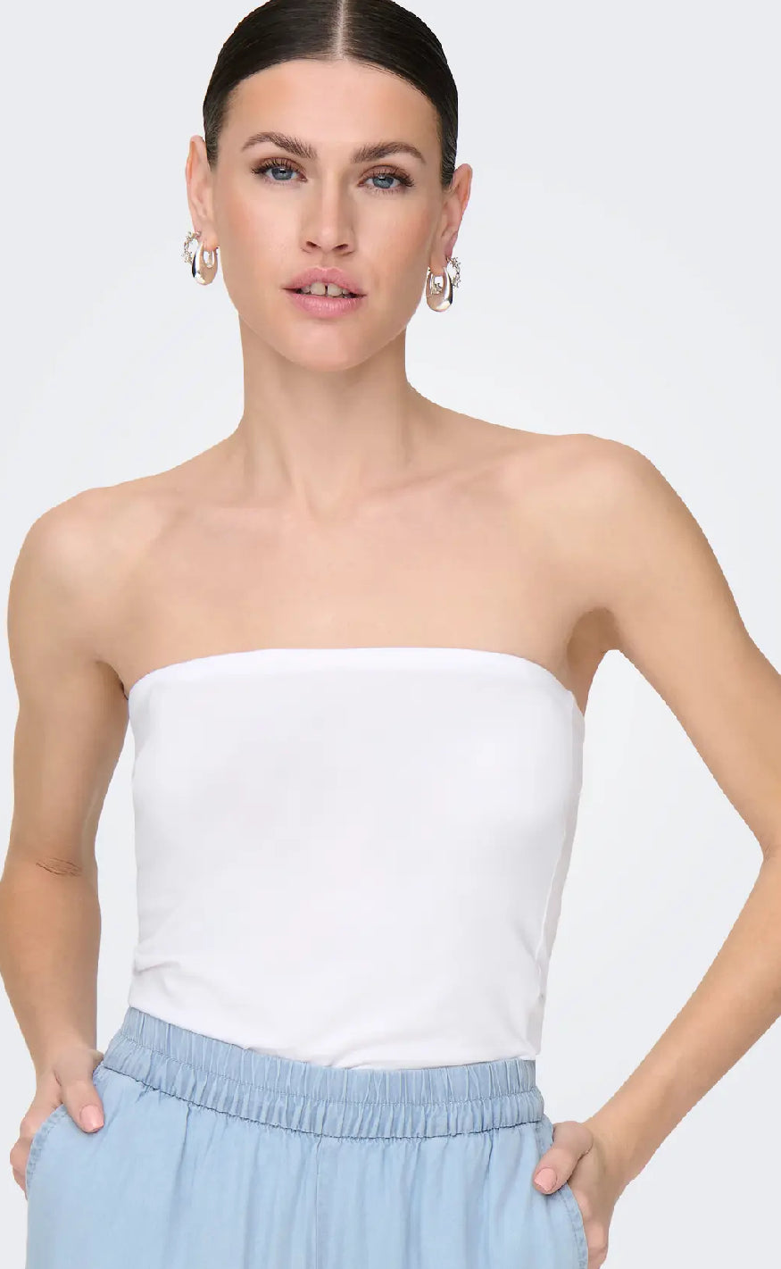 ONLY Topp - Love Life - White