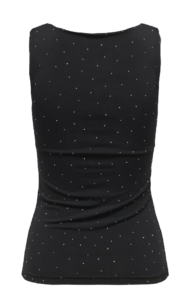 ONLY Topp - Zita Ea - Black Silver Rhinstones