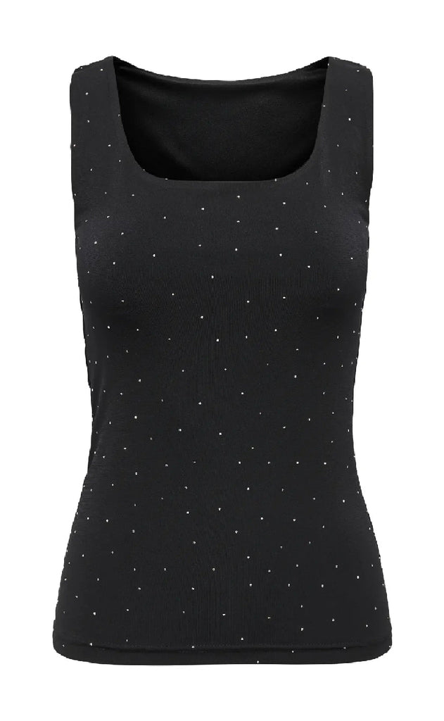 ONLY Topp - Zita Ea - Black Silver Rhinstones