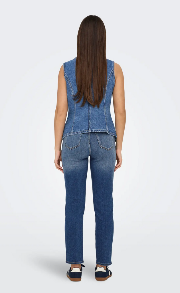 ONLY Vest - Giulina - Medium Blue Denim