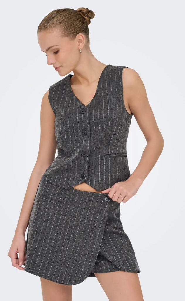 ONLY Vest - Siga - Dark Grey Melange