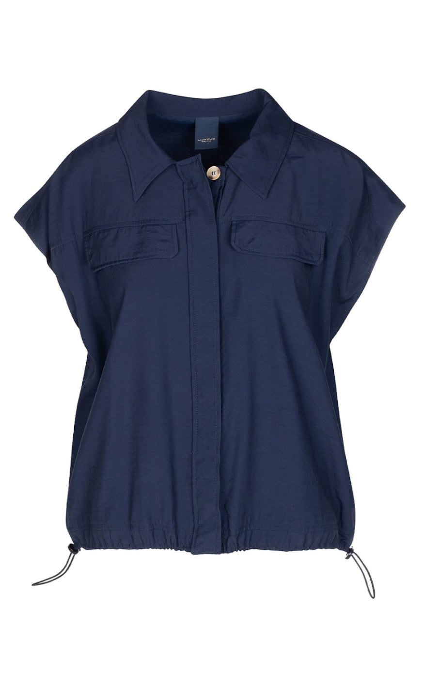 One Two Luxzuz Bluse - Annali - Navy