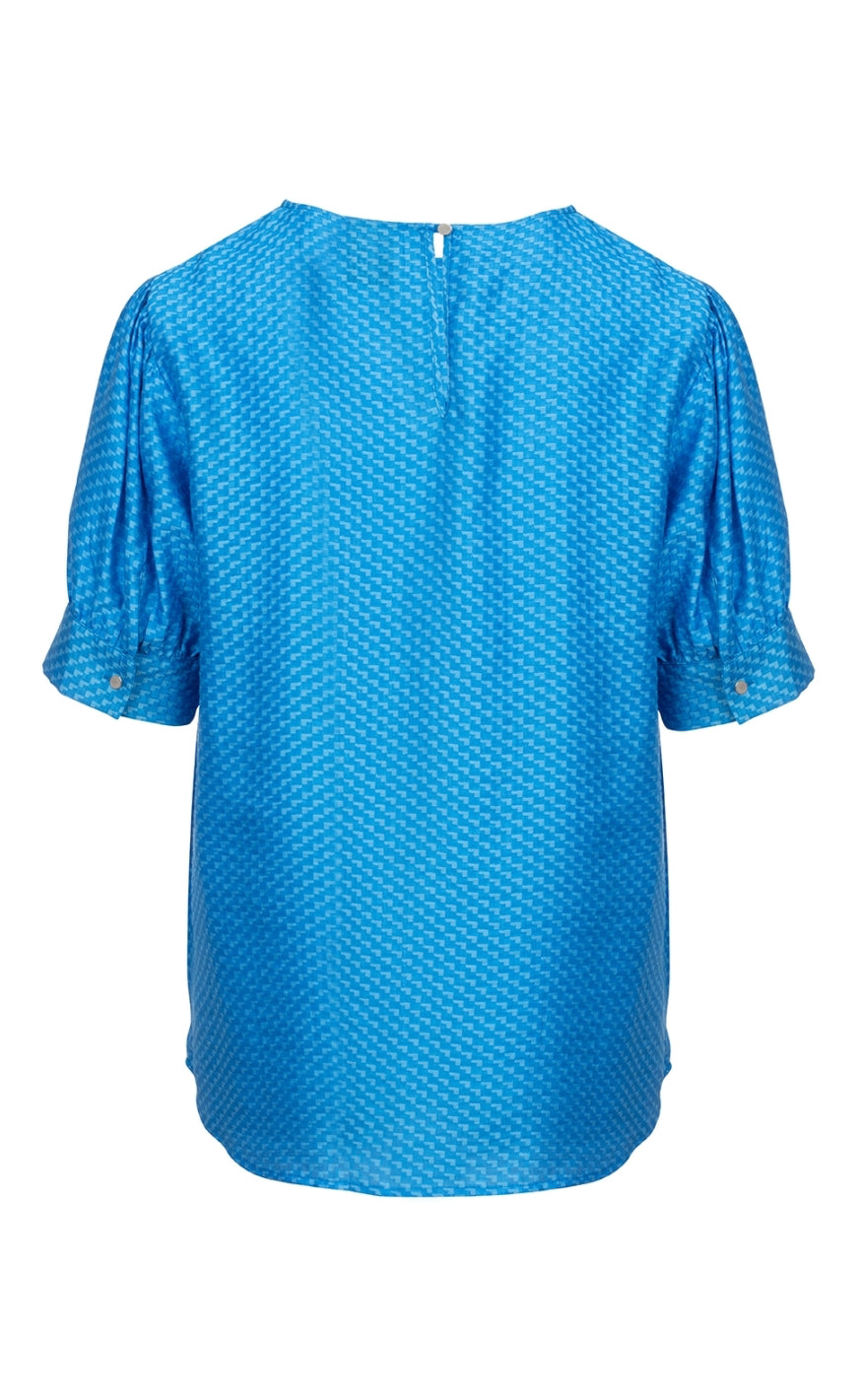 One Two Luxzuz Bluse - Arise - Porcelain Blue