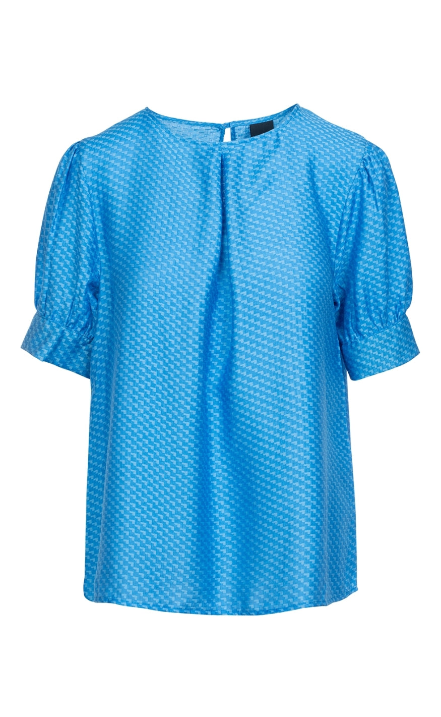 One Two Luxzuz Bluse - Arise - Porcelain Blue