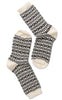 Oroblu Sokker - Woman Wool Pattern - Off White / Black