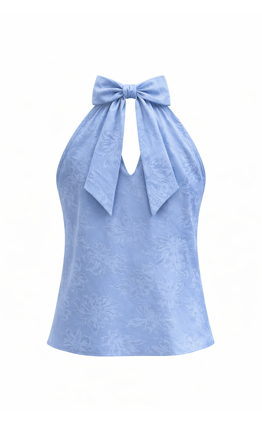 Say INA Copenhagen Topp - Malina - Blue Flower