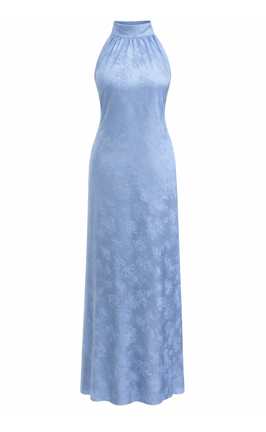 Say INA Copenhagen Kjole - Malina - Blue Flower