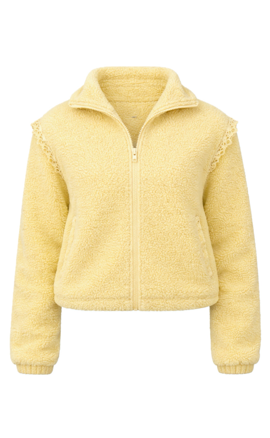 Say INA Copenhagen Fleece Jakke - Fia - Yellow
