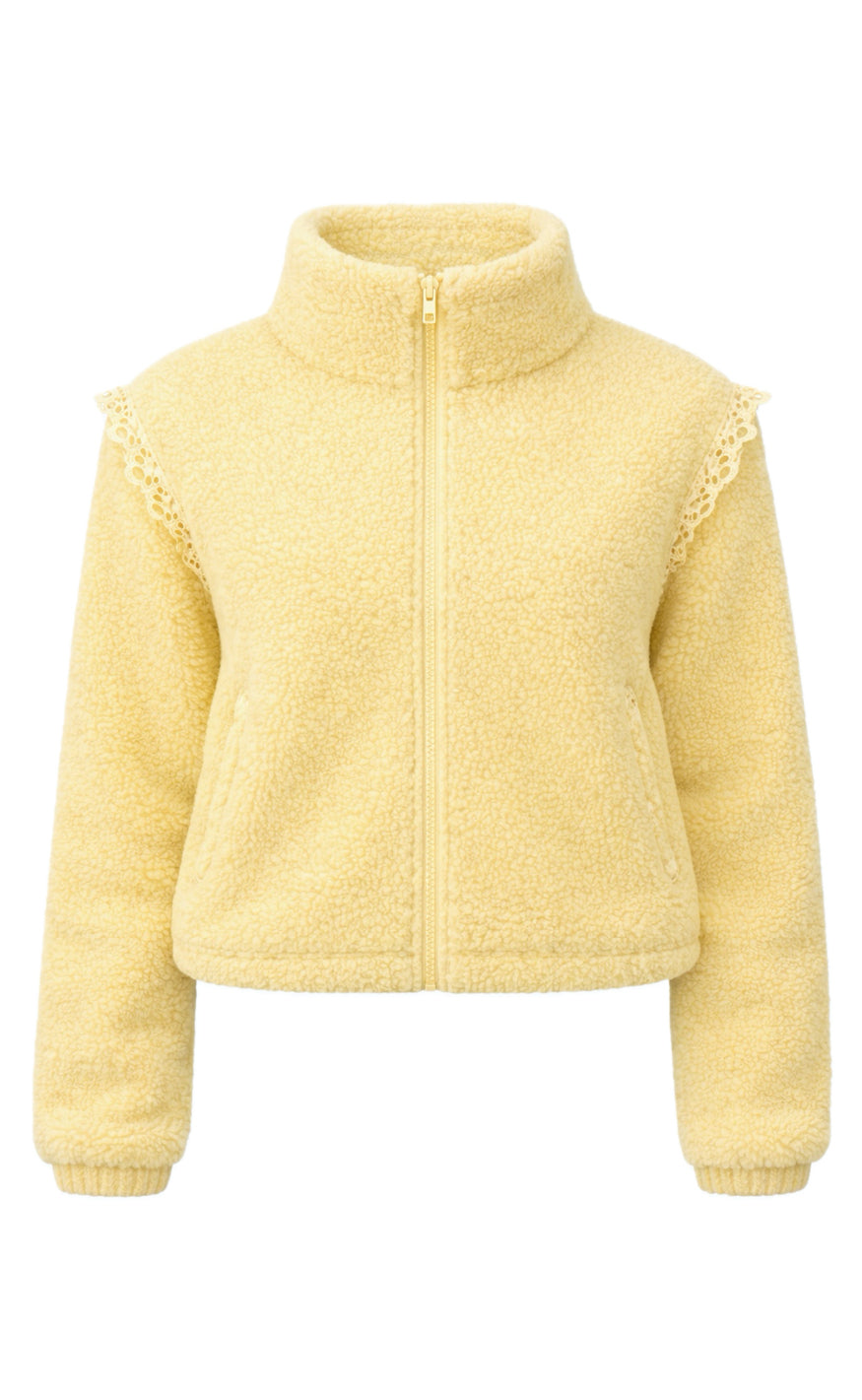 Say INA Copenhagen Fleece Jakke - Fia - Yellow
