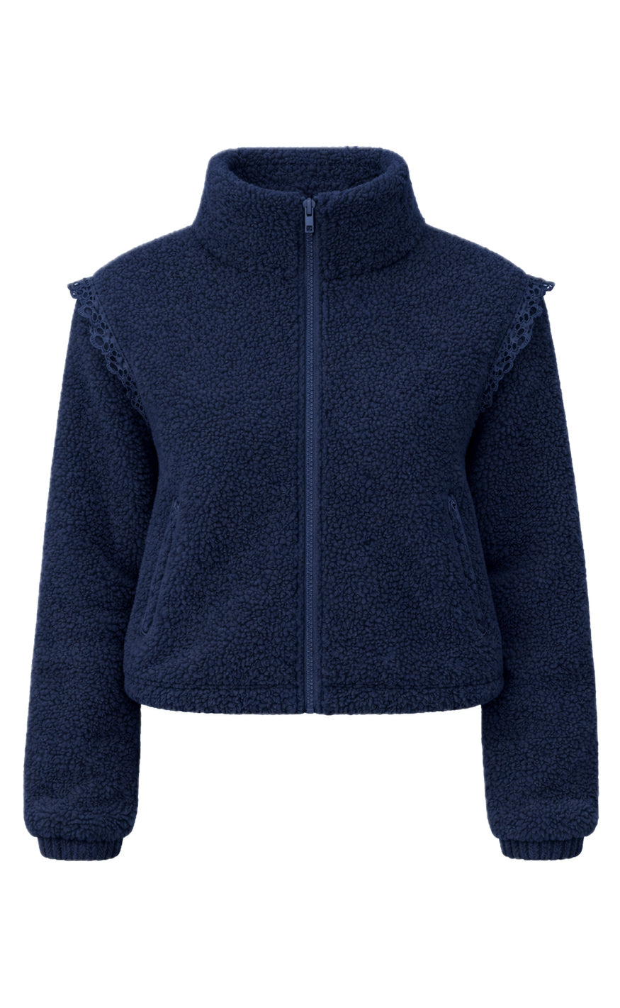 Say INA Copenhagen Fleece Jakke - Fia - Navy Blue