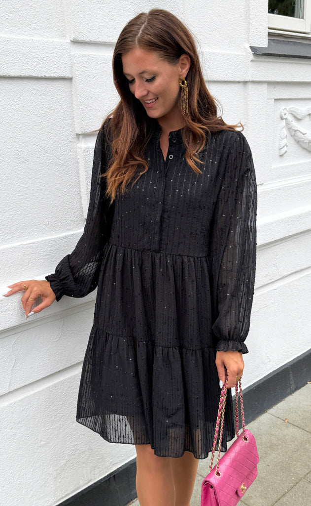 Say INA Copenhagen Kjole - Neia - Black Sequin