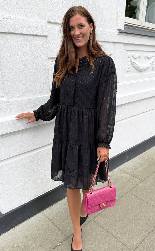 Say INA Copenhagen Kjole - Neia - Black Sequin