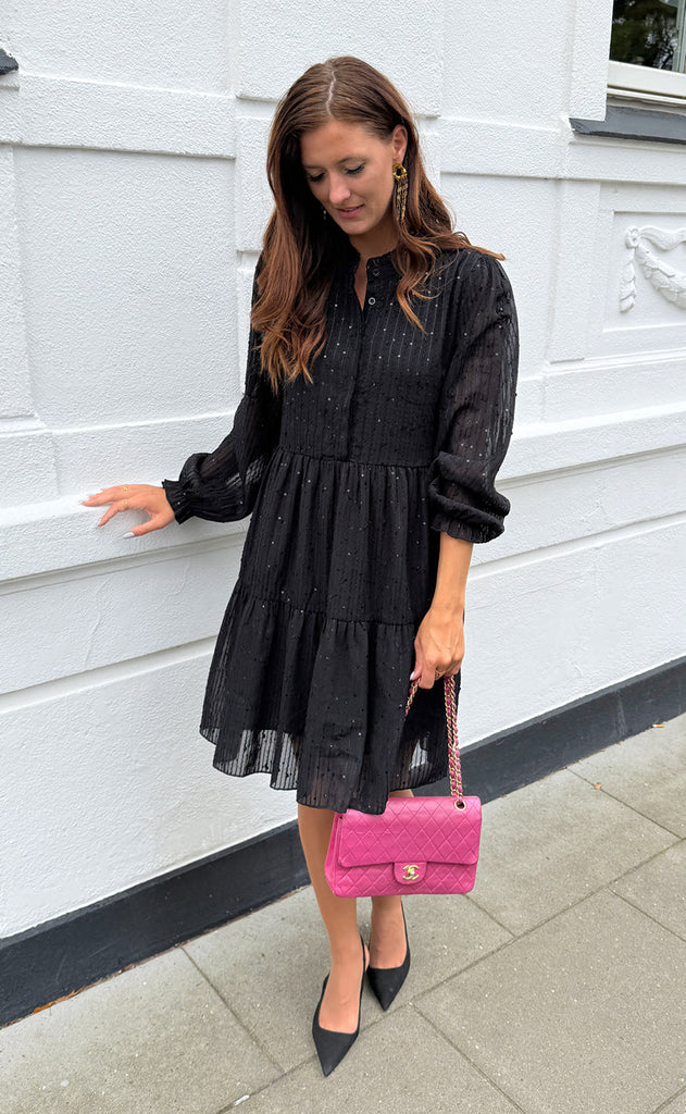 Say INA Copenhagen Kjole - Neia - Black Sequin