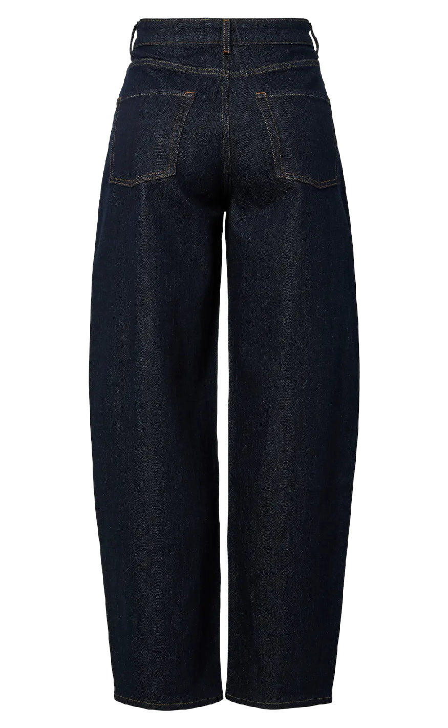 Pieces Bukser - Grace MW Barrel - Dark Blue Denim