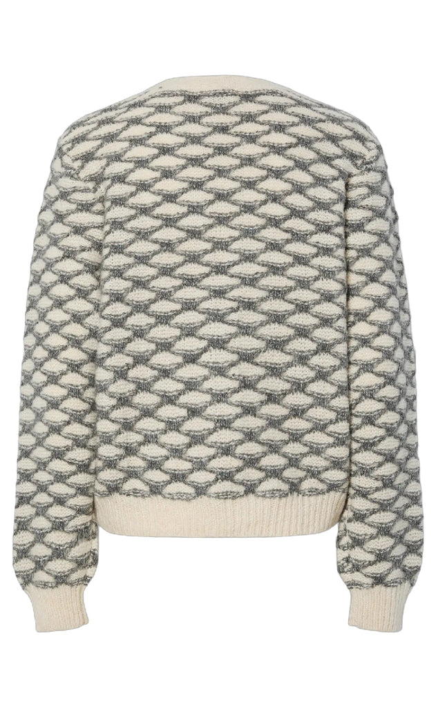 Pieces Cardigan - Jivana - Birch/December Sky