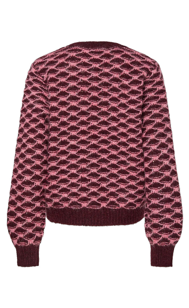 Pieces Cardigan - Jivana - Tawny Pot/Bubblegum