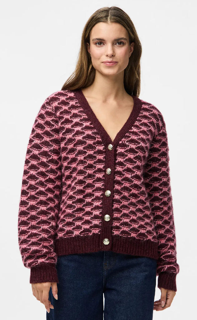 Pieces Cardigan - Jivana - Tawny Pot/Bubblegum