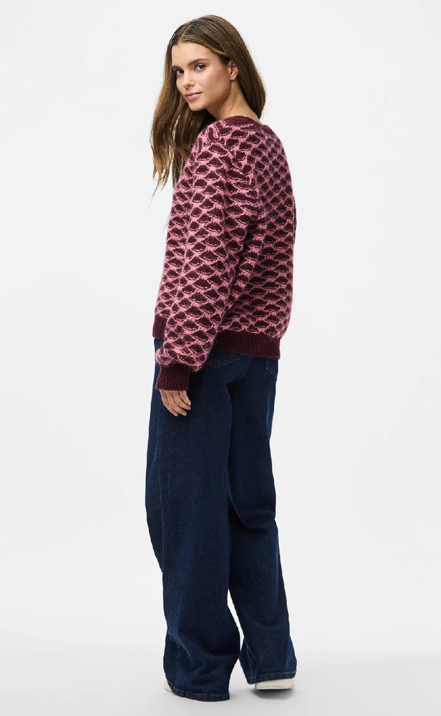 Pieces Cardigan - Jivana - Tawny Pot/Bubblegum