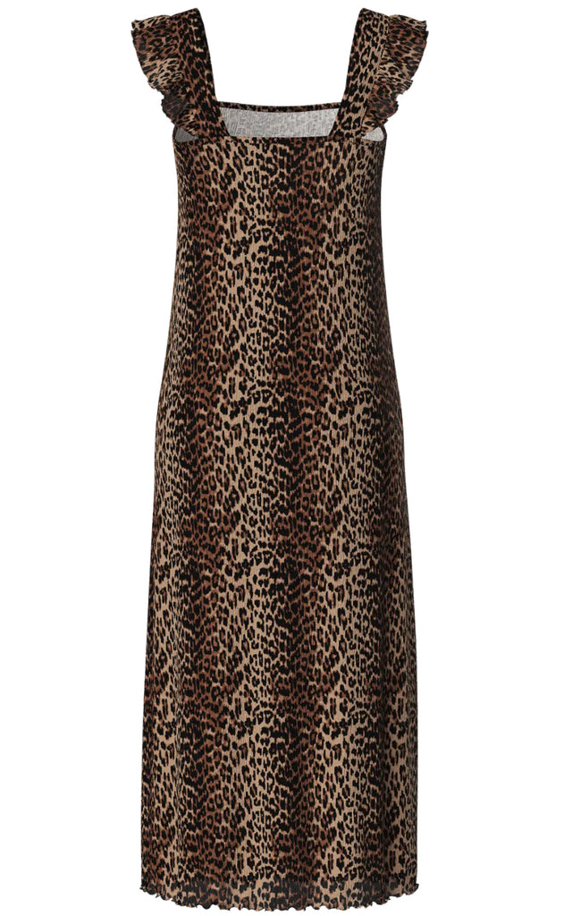 Pieces Kjole - Flora Flounce - Black Leo